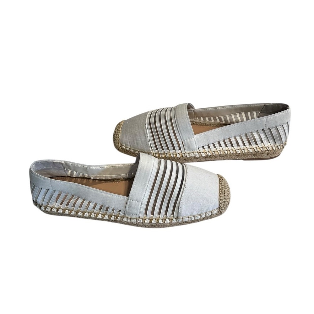 Steven Steve Madden Haleen cream/ivory Multi‎ Espadrille SlipOn Loafer Shoes 10